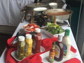 condiment table
