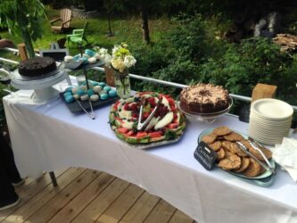 fruit and desert table
