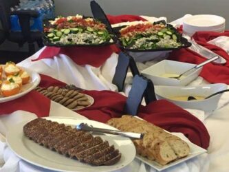 bread and salad
